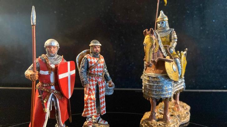 Delprado Ridders: Kruisvaarders met Saraceen, Verzamelen, Poppetjes en Figuurtjes, Zo goed als nieuw, Ophalen of Verzenden