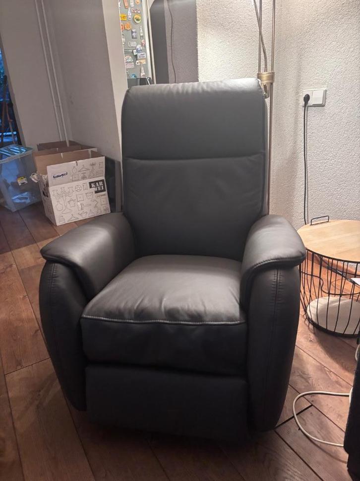 Sta op stoel - op maat gemaakt - meubelzorg model Palma LEER, Huis en Inrichting, Stoelen, Nieuw, Eén, Leer, Grijs, Ophalen