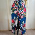blauwe bloemen broek KYRA & CO mt 38, Maat 38/40 (M), Kyra & Ko, Lang, Gedragen