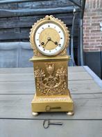 Bronze pendule met touwslinger, Antiek en Kunst, Antiek | Klokken, Ophalen