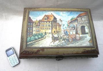 megagroot voorraad koekblik Duits? 42x30x12 cm jaren 40. beschikbaar voor biedingen