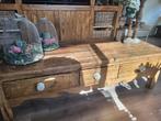 Antiek grenen salontafel, Huis en Inrichting, 50 tot 100 cm, Minder dan 50 cm, Gebruikt, Rechthoekig