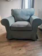 IKEA Ektorp fauteuil Hakebo grijsgroen in nieuwstaat, Ophalen, Zo goed als nieuw, 75 tot 100 cm