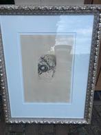 Salvador Dali ets uit 1972 met prachtige lijst, Antiek en Kunst, Ophalen of Verzenden