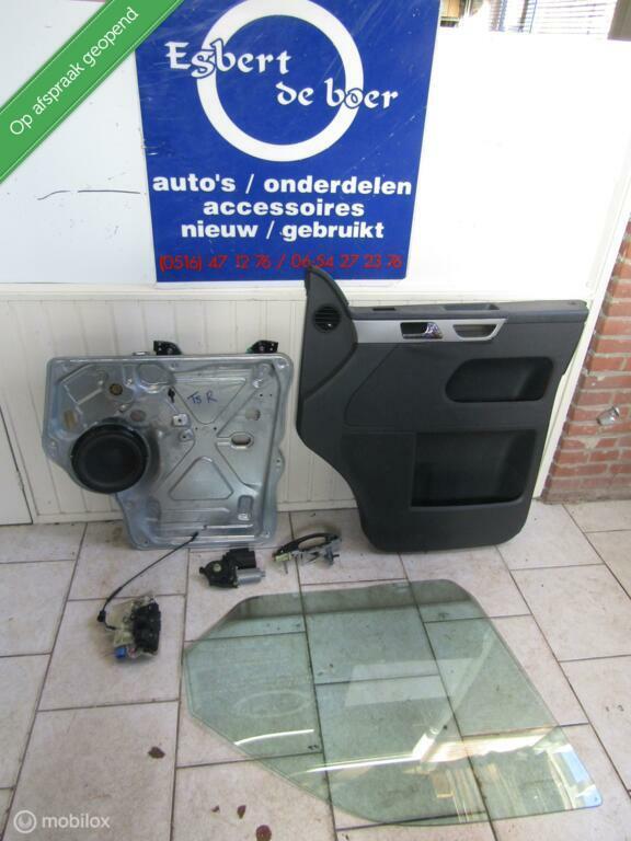 Rechter deurraam, mechaniek, greep,slot  VW T5 / t6, Auto-onderdelen, Ruiten en Toebehoren, Volkswagen, Gebruikt, Ophalen of Verzenden