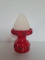 Keramiek Kandelaar Minerva Firenze - Vintage rood kaarsen, Huis en Inrichting, Woonaccessoires | Kandelaars en Kaarsen, Overige materialen