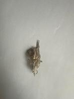 Antieke zilveren filigraan hanger met bloemmotief, 4 tot 7 cm, Gebruikt, Ophalen of Verzenden, Goud