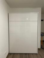 Wandbed / Murphy Bed - Ruimtebesparend! 140x200, Huis en Inrichting, 90 cm, Eenpersoons, Wit, Ophalen of Verzenden