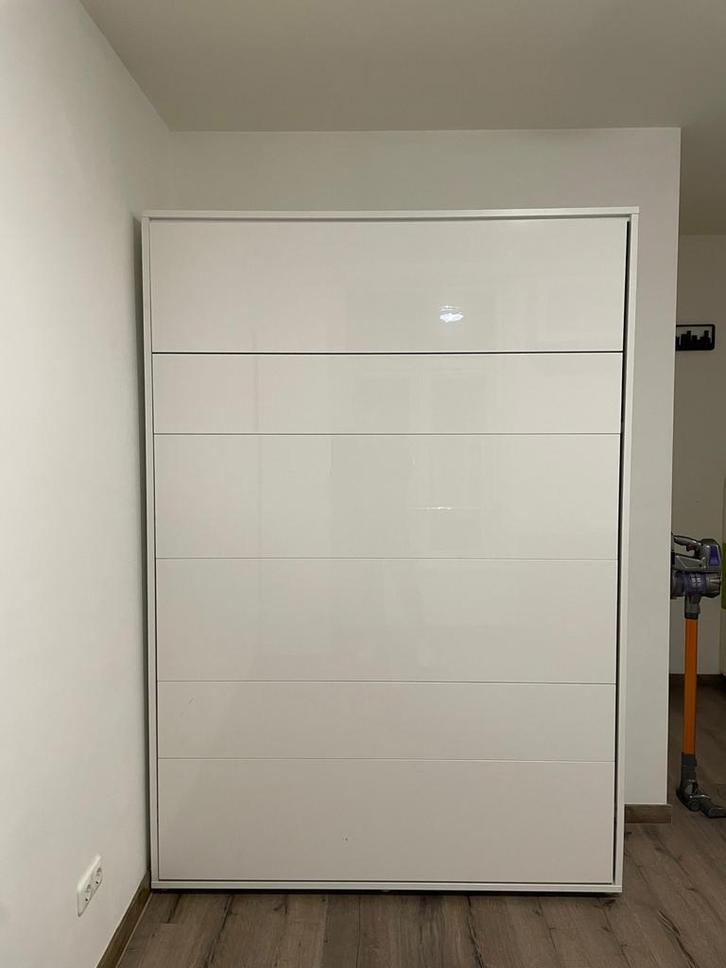 Wandbed / Murphy Bed - Ruimtebesparend! 140x200, Huis en Inrichting, Slaapkamer | Bedden, Zo goed als nieuw, Eenpersoons, 90 cm