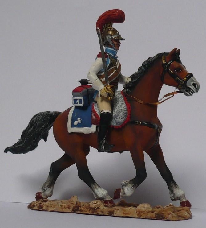 Russian art geschilderde napoleontische karabinier te paard, Verzamelen, Ophalen of Verzenden, Zo goed als nieuw