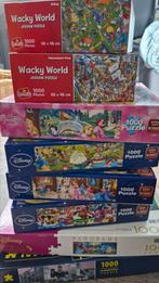 9 puzzels van 1000stuks Disney wacky world en goofy, Hobby en Vrije tijd, Denksport en Puzzels, Ophalen of Verzenden, 500 t/m 1500 stukjes