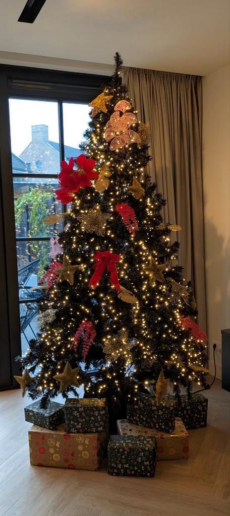 Kerstboom kunst – Zwart – 240 cm – Incl. kerstballen, Diversen, Kerst, Ophalen