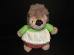 VINTAGE HARMS EGEL BOL PLUCHE BEIGE MET BRUIN GEMELEERD, Verzenden, Nieuw, Overige typen