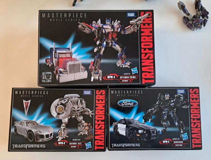 Transformers Masterpiece Movie Series - Set van 3, Verzamelen, Transformers, Nieuw, Overige generaties, Ophalen