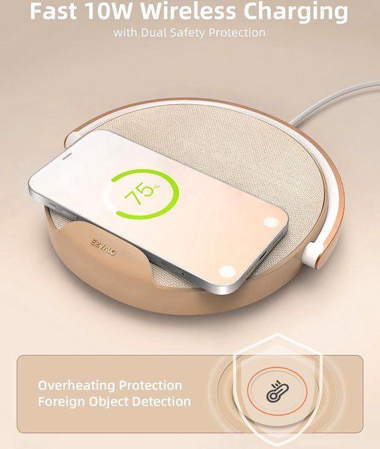 EZVALO DRAADLOZE OPLADER / SPEAKER / LAMPJE / 24.95 EURO, Telecommunicatie, Mobiele telefoons | Telefoon-opladers, Nieuw, Apple iPhone