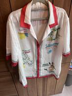 ZARA Vintage Stijl hawai America  Overhemd - Maat L, Ophalen of Verzenden, Zo goed als nieuw, Wit, Halswijdte 41/42 (L)