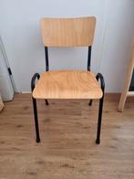 Schoolstoelen 6x, Ophalen, Zo goed als nieuw, Bruin, Vijf, Zes of meer stoelen