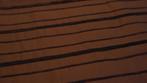 Coupon zwarte zomerkatoen met witte blaadjes afm: 85cm breed, 200 cm of meer, Nieuw, Polyester, Ophalen of Verzenden