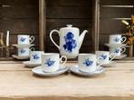 Douwe Egberts Blue Rose koffie/theepot met 8 kop en schotel, Ophalen of Verzenden