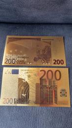 Eurobankbiljet, souvenir, verguld 9999, Postzegels en Munten, Bankbiljetten | Europa | Eurobiljetten, Ophalen of Verzenden