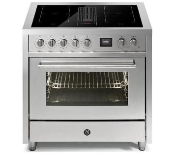 Showroom 90 cm Inductie fornuis  afzuiging, RVS, Mistral beschikbaar voor biedingen