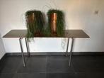 Sidetable Leolux, Ophalen, 100 tot 150 cm, Glas, Zo goed als nieuw