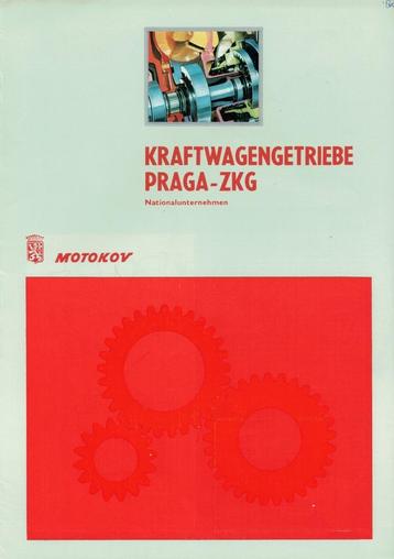 Folder Praga-ZKG Kraftwagengetriebe (versnellingsbak - 1980) beschikbaar voor biedingen