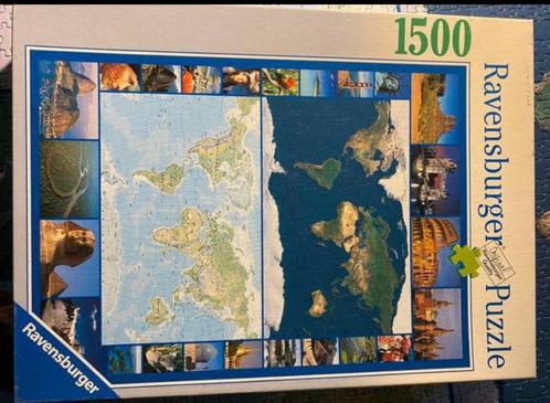 Ravensburger legpuzzel 1500 stukjes aarde sateliet en natuur, Hobby en Vrije tijd, Denksport en Puzzels, Zo goed als nieuw, Legpuzzel