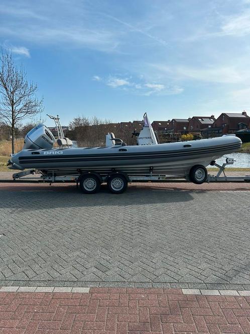 Brig navigator 700 Honda 250pk + trailer, Watersport en Boten, Rubberboten, Zo goed als nieuw, Overige merken, Overige materialen