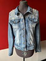 Luxe Zac & Zoe jasje met parels en steentjes maat XL . ZGAN, Zac & Zoe, Blauw, Maat 42/44 (L), Ophalen of Verzenden