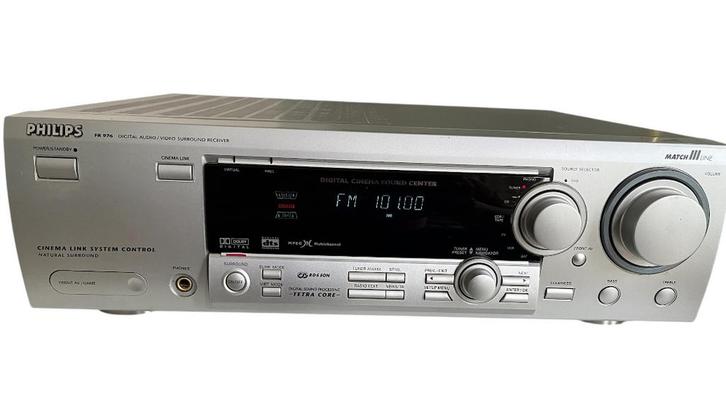 Philips MATCHLINE receiver FR 976 100watt per kanaal (PHONO), Audio, Tv en Foto, Versterkers en Receivers, Zo goed als nieuw, Stereo