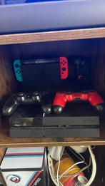 Ps4 + 2 controllers, Spelcomputers en Games, Spelcomputers | Sony PlayStation 4, Ophalen, Zo goed als nieuw, Met 2 controllers