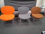 Leuke set van 3 design stoelen, Ophalen, Gebruikt, Design, Metaal