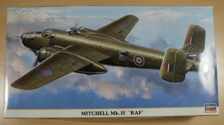 Hasegawa	North American	Mitchell Mk.II 'RAF'	schaal 1:72, Hobby en Vrije tijd, Modelbouw | Vliegtuigen en Helikopters, Nieuw, Vliegtuig