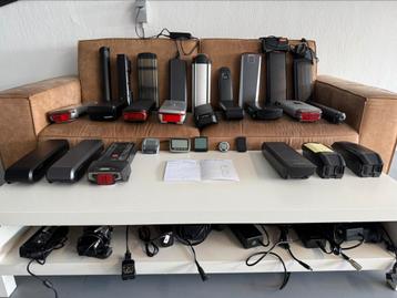Verschillende fietsaccu beschikbaar voor biedingen