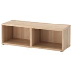 IKEA BESTÅ TV Meubel - Wit Gelazuurd Eiken, Huis en Inrichting, Ophalen, Eikenhout, 100 tot 150 cm, Zo goed als nieuw