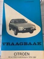 Vraagbaak Citroen GS en GSA 1978-1985 Kluwer Olyslager, Verzenden