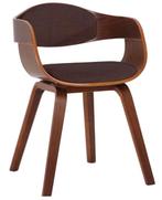 Set van 4 Walnoot bruin eetkamerstoelen. Nieuw in doos, Huis en Inrichting, Stoelen, Bruin, Midcentury walnoot, Nieuw, Ophalen of Verzenden