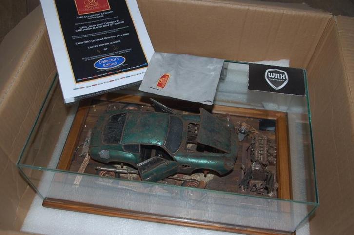SALE ASTON MARTIN DB4 BARNFIND DIORAMA M-132BF CMC LTD20 WRH, Hobby en Vrije tijd, Modelauto's | 1:18, Nieuw, Auto, Overige merken