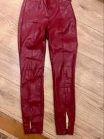 Zara leren broek bordeaux maat xs, Zara, Maat 34 (XS) of kleiner, Ophalen of Verzenden, Zo goed als nieuw