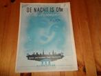 De nacht is om te droomen - jack bulterman / nico splinter, Muziek en Instrumenten, Bladmuziek, Zang, Gebruikt, Ophalen of Verzenden