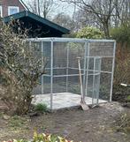 Kennel volière buitenverblijf, Dieren en Toebehoren, Ophalen of Verzenden, Zo goed als nieuw, Aluminium, Volière