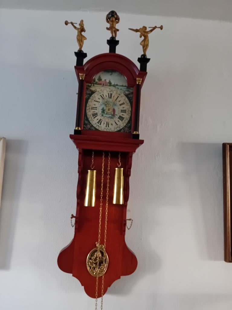 Friese staart klok en zaanse, Huis en Inrichting, Woonaccessoires | Klokken, Ophalen of Verzenden, Wandklok