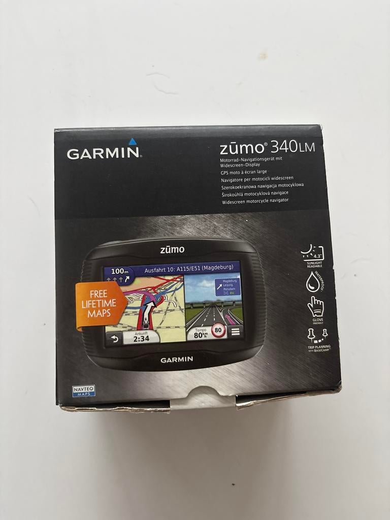 Garmin Zumo 340LM Motor Navigatie met Lifetime Maps, Motoren, Accessoires | Navigatiesystemen, Ophalen of Verzenden, Gebruikt