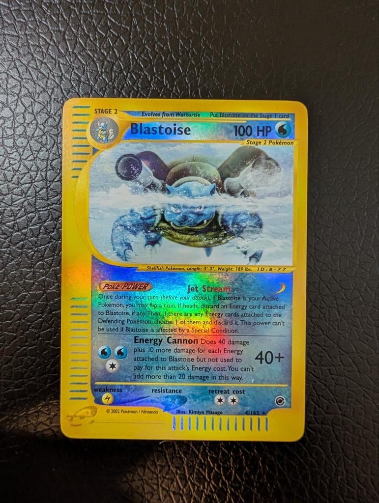 Blastoise 4/165 Expedition Base Set Pokémon Kaart NM, Hobby en Vrije tijd, Verzamelkaartspellen | Pokémon, Zo goed als nieuw, Ophalen of Verzenden