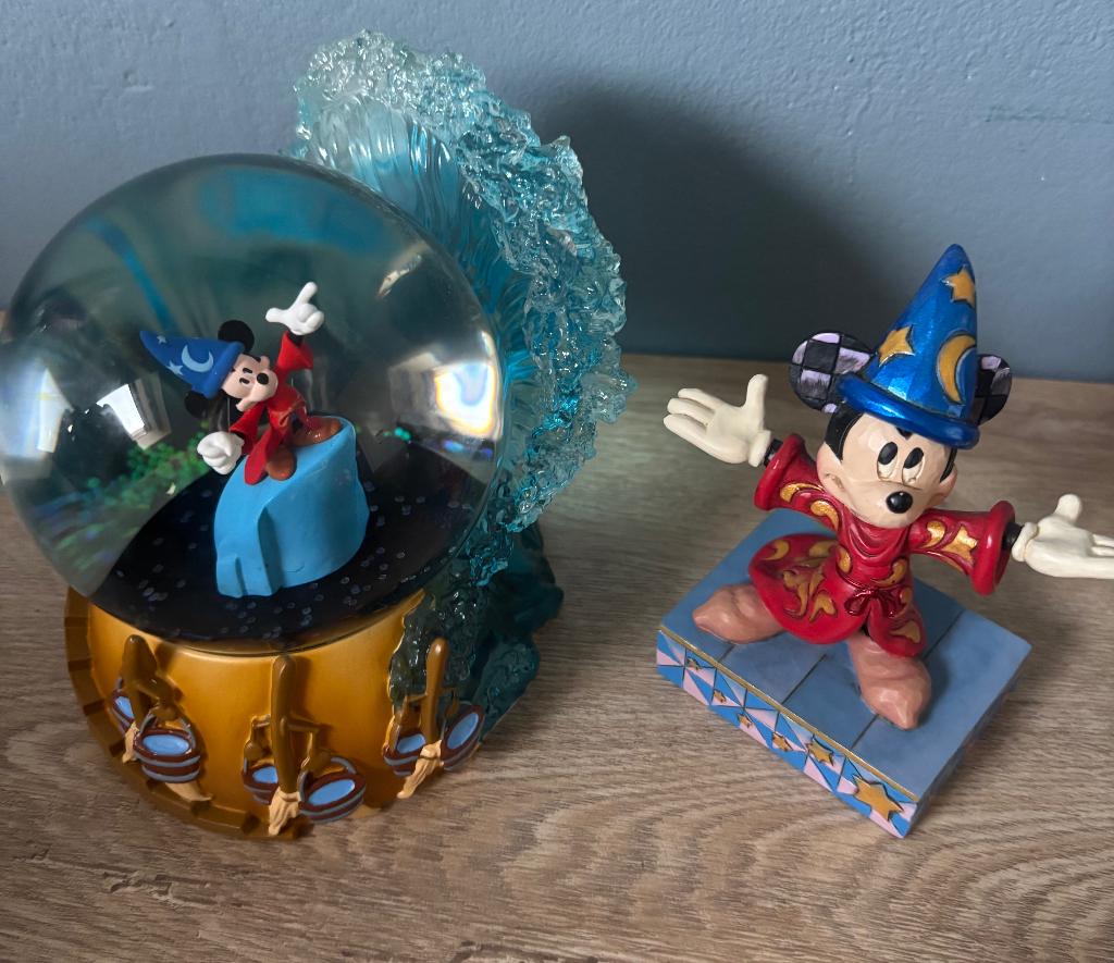 2 beelden Disney traditions micky mouse fantasia, Verzamelen, Disney, Ophalen, Mickey Mouse, Nieuw, Beeldje of Figuurtje