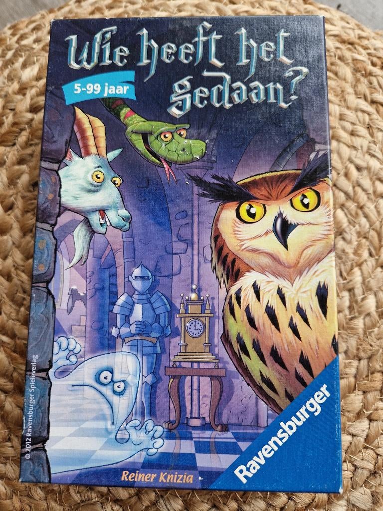 Ravensburger Wie heeft het gedaan?, Hobby en Vrije tijd, Gezelschapsspellen | Bordspellen, Gebruikt, Ophalen of Verzenden, Ravensburger