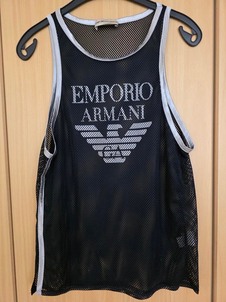 EMPORIO ARMANI (beach-)singlet, Ophalen of Verzenden, Zo goed als nieuw, Zwart