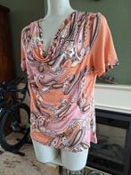 Taifun oranje roze waterval top shirt M 40, Maat 38/40 (M), Verzenden, Oranje, Zo goed als nieuw