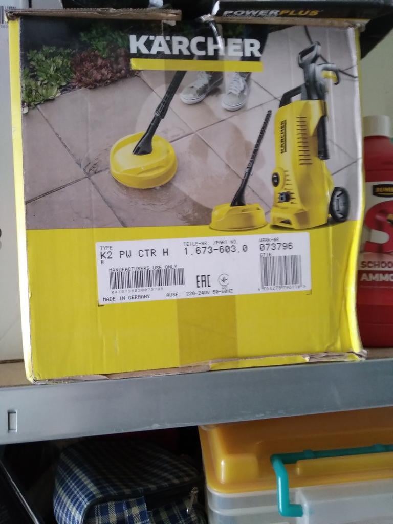 Kärcher K2 Hogedrukreiniger met slang (15m) - Nieuw in doos, Ophalen of Verzenden, Nieuw, Elektrisch